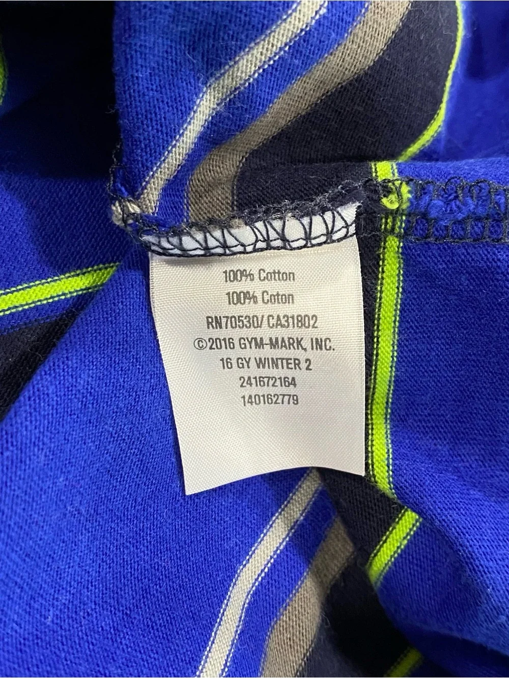 Gymboree Boys ‘Snowflake Fun’ Blue Striped Long Sleeve Top Size 6
